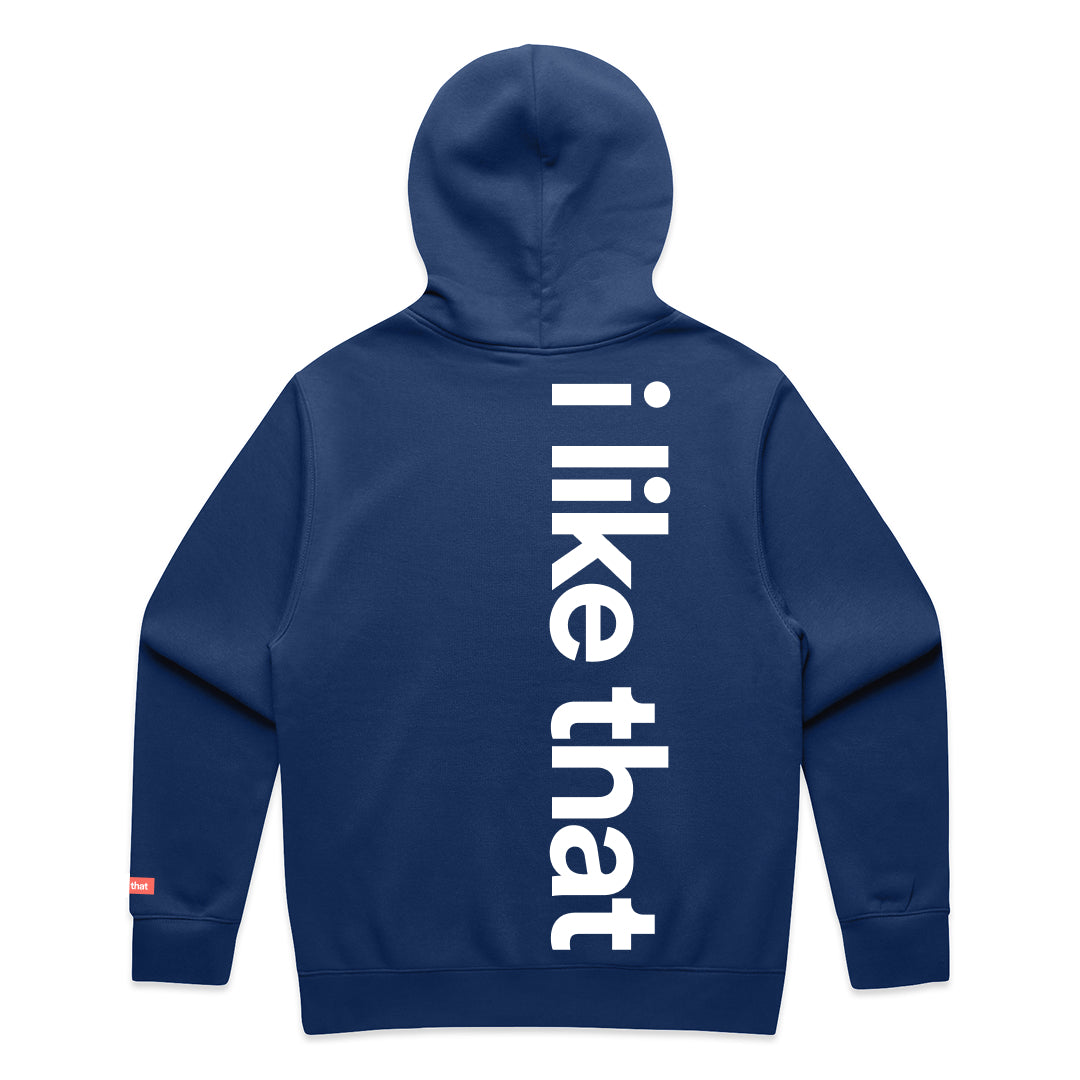i like that Supply Hoodie Cobalt | Signature Logo Streetwear