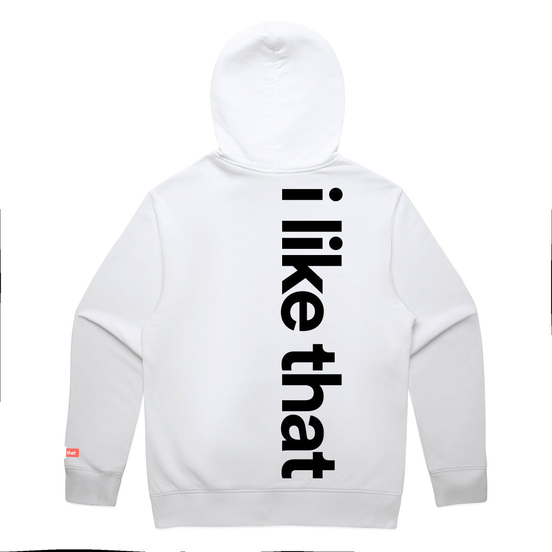 i like that Supply Hoodie White | Signature Logo Streetwear