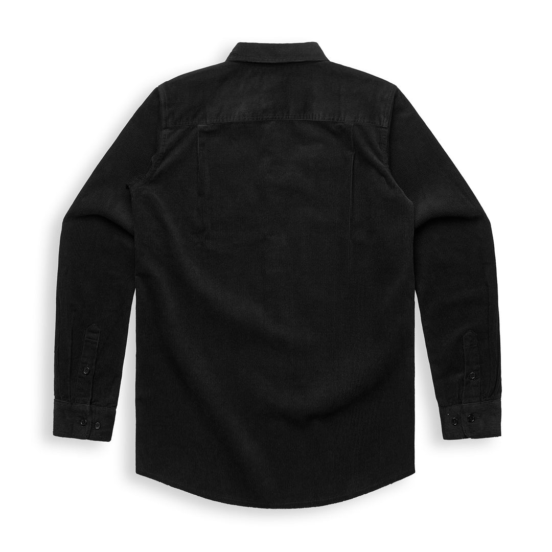 i Like That Corduroy Button-Up Shirt in Black