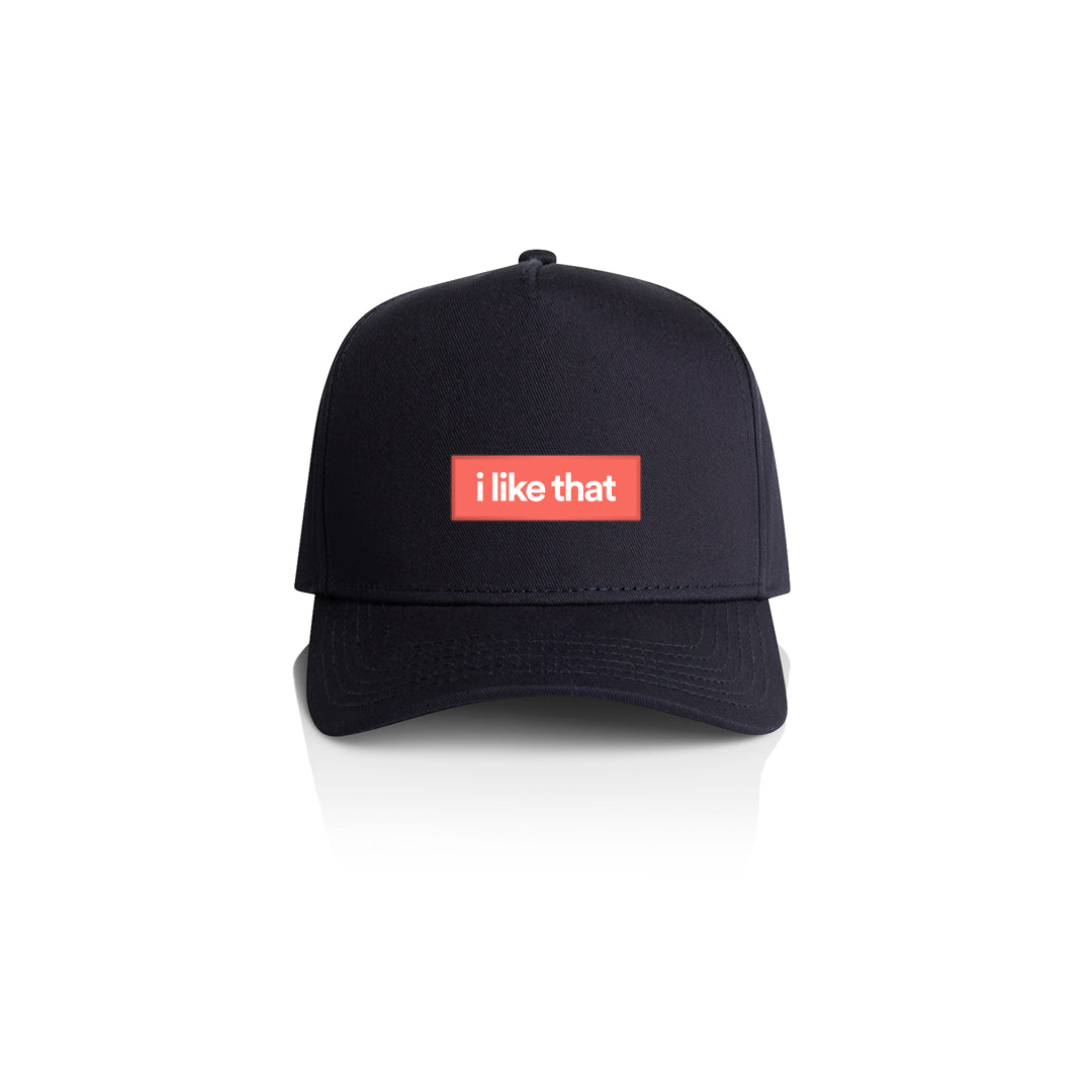 i like that Cuff Icon Cap Navy – Signature Builder Hat