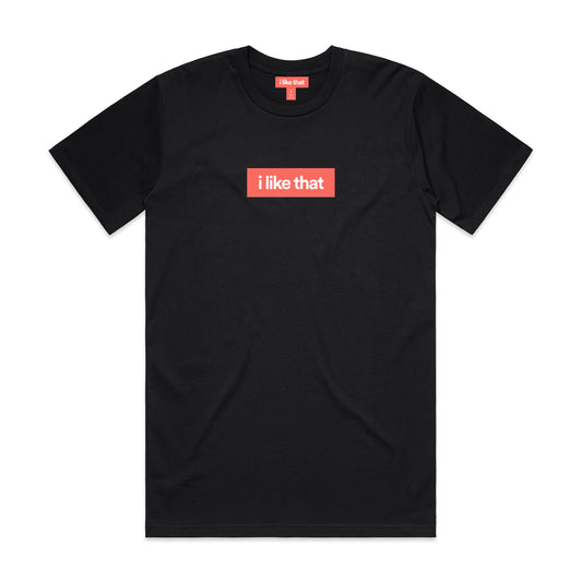 i like that Signature Logo Tee in Black
