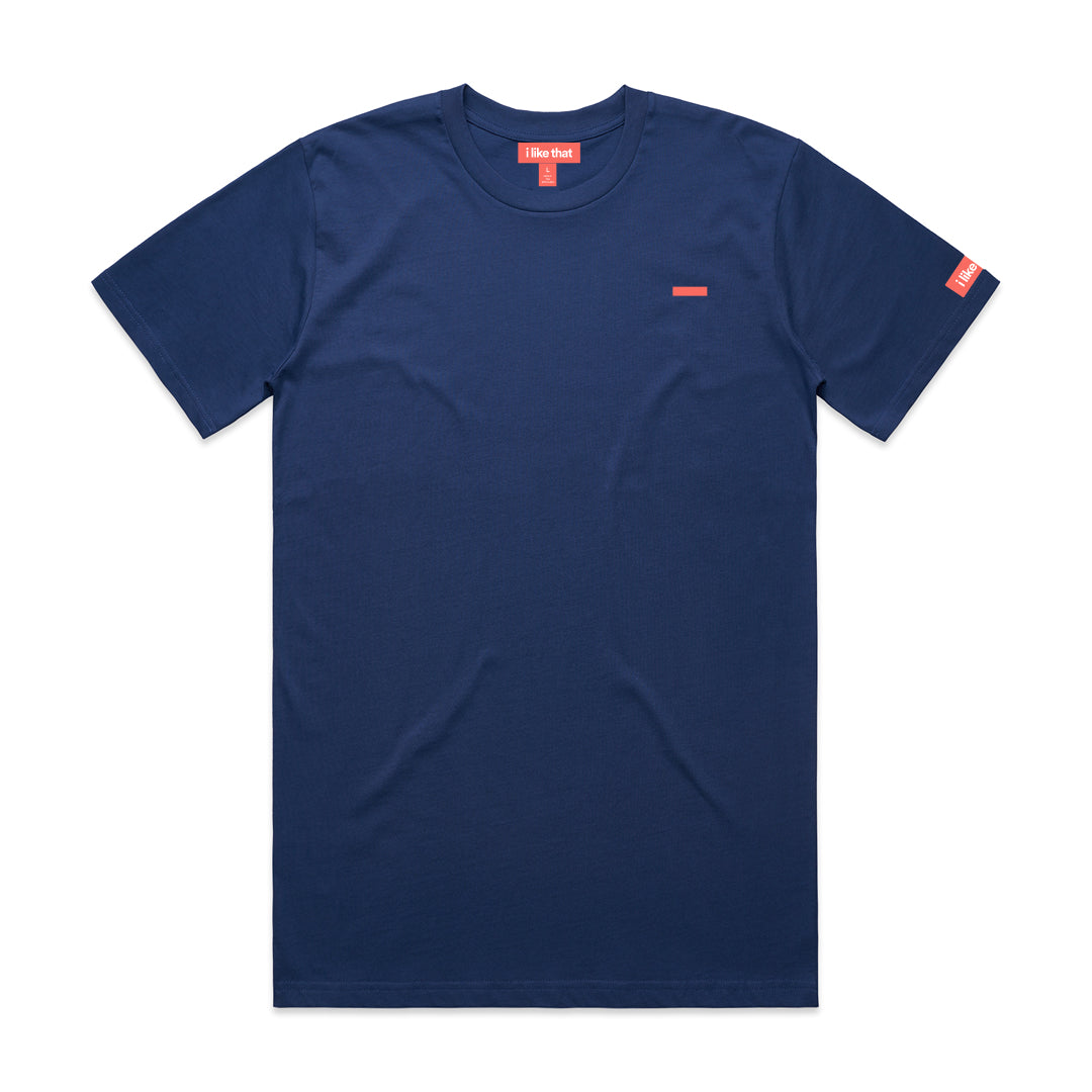 i like that Signature Logo Tee in Cobalt
