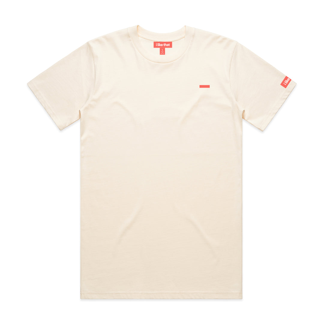 i like that Signature Logo Tee in Ecru