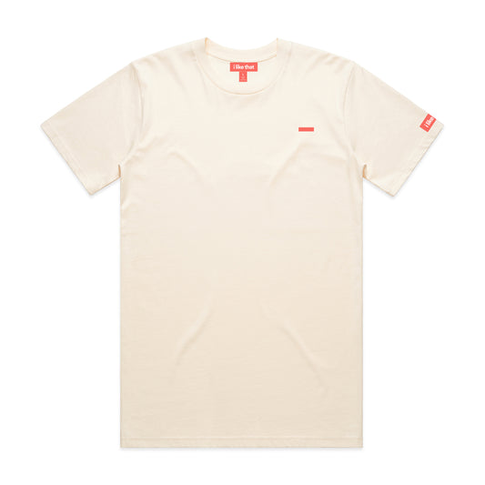 i like that Signature Logo Tee in Ecru