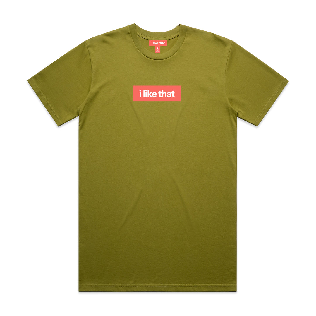i like that Signature Logo Tee in Moss