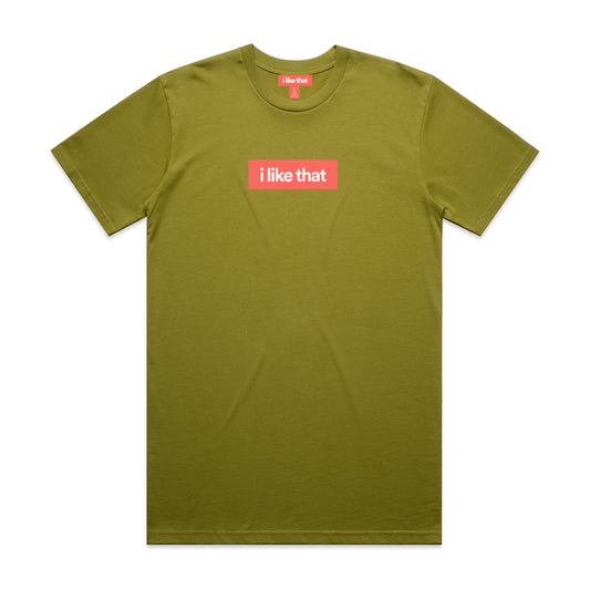 i like that Signature Logo Tee in Moss
