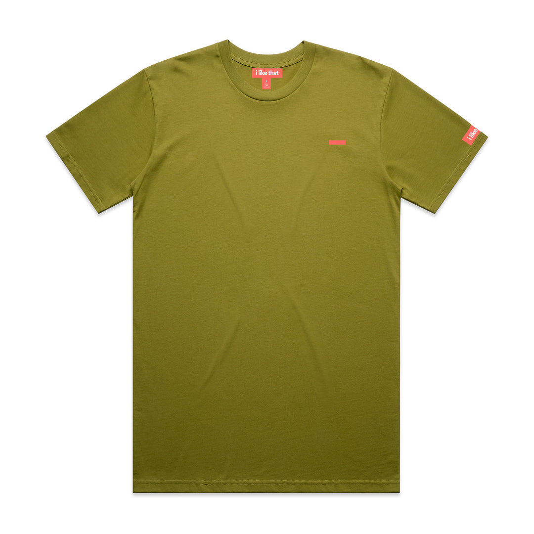 i like that Signature Logo Tee in Moss