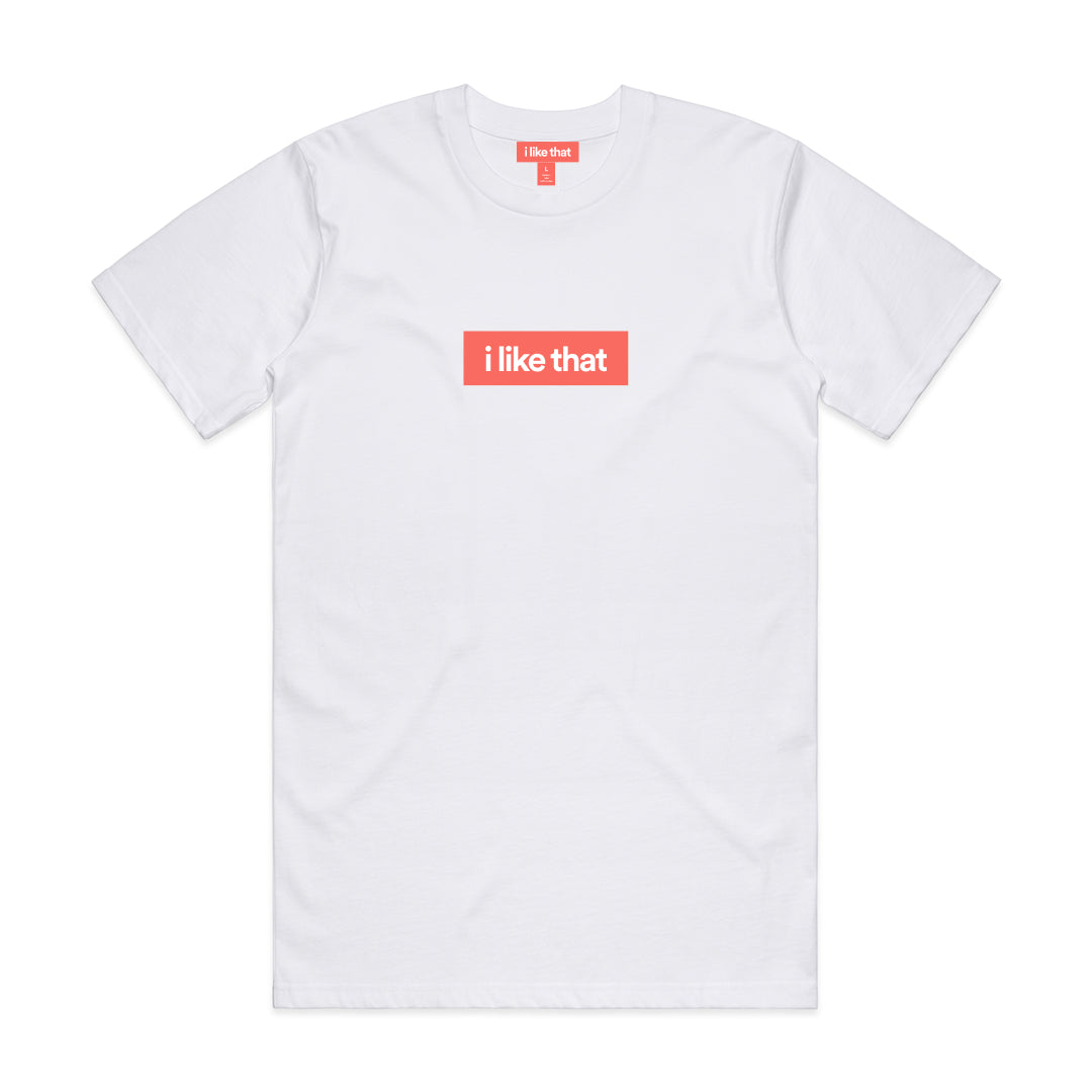 i like that Signature Logo Tee in White