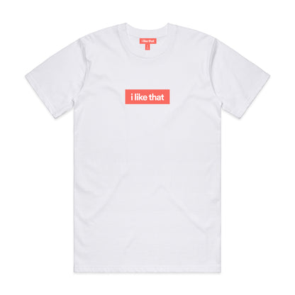 i like that Signature Logo Tee in White