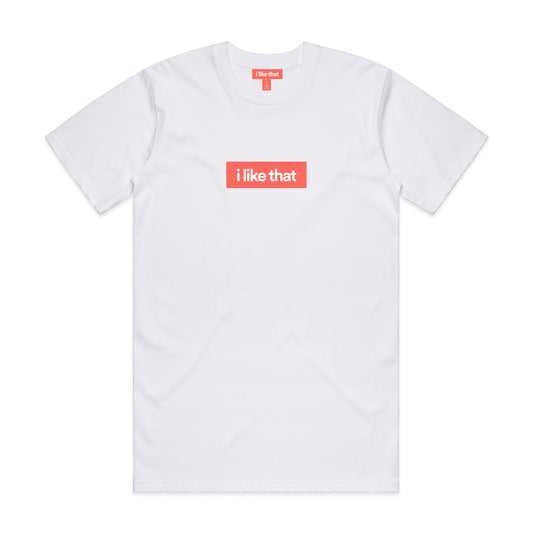 i like that Signature Logo Tee in White