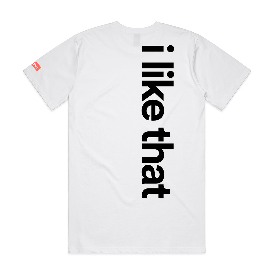 i like that Signature Logo Tee in White