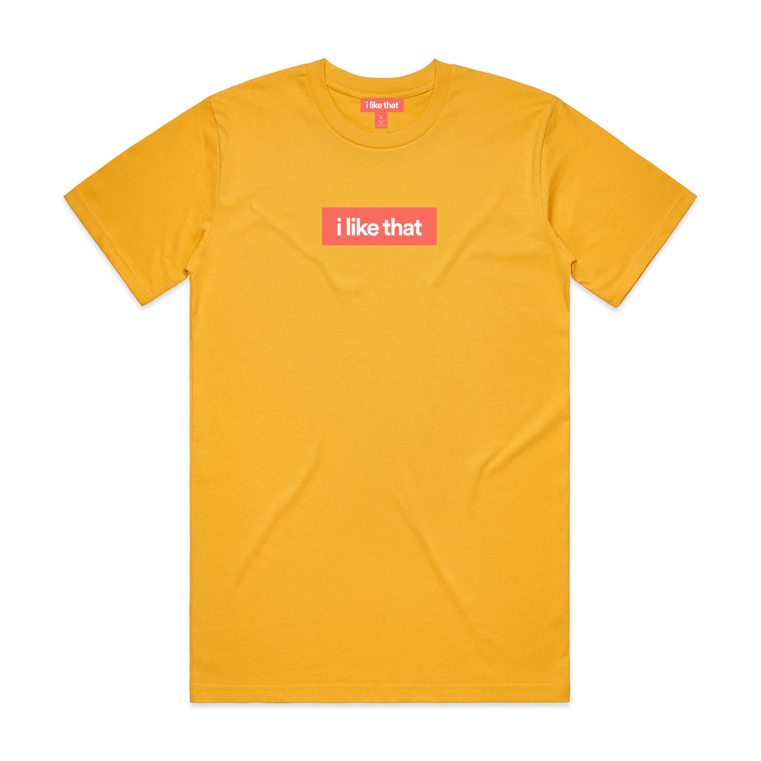 i like that Signature Logo Tee in Yellow