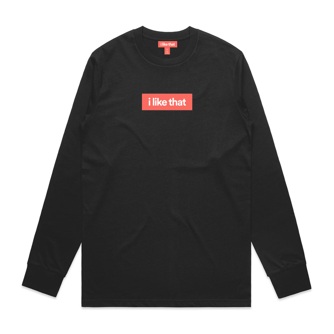i Like That Signature Logo Long Sleeve in Black