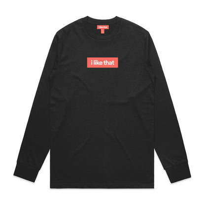 i Like That Signature Logo Long Sleeve in Black