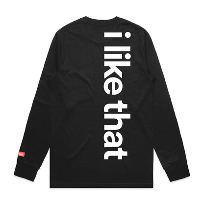 i like that Signature Logo Long Sleeve in Black