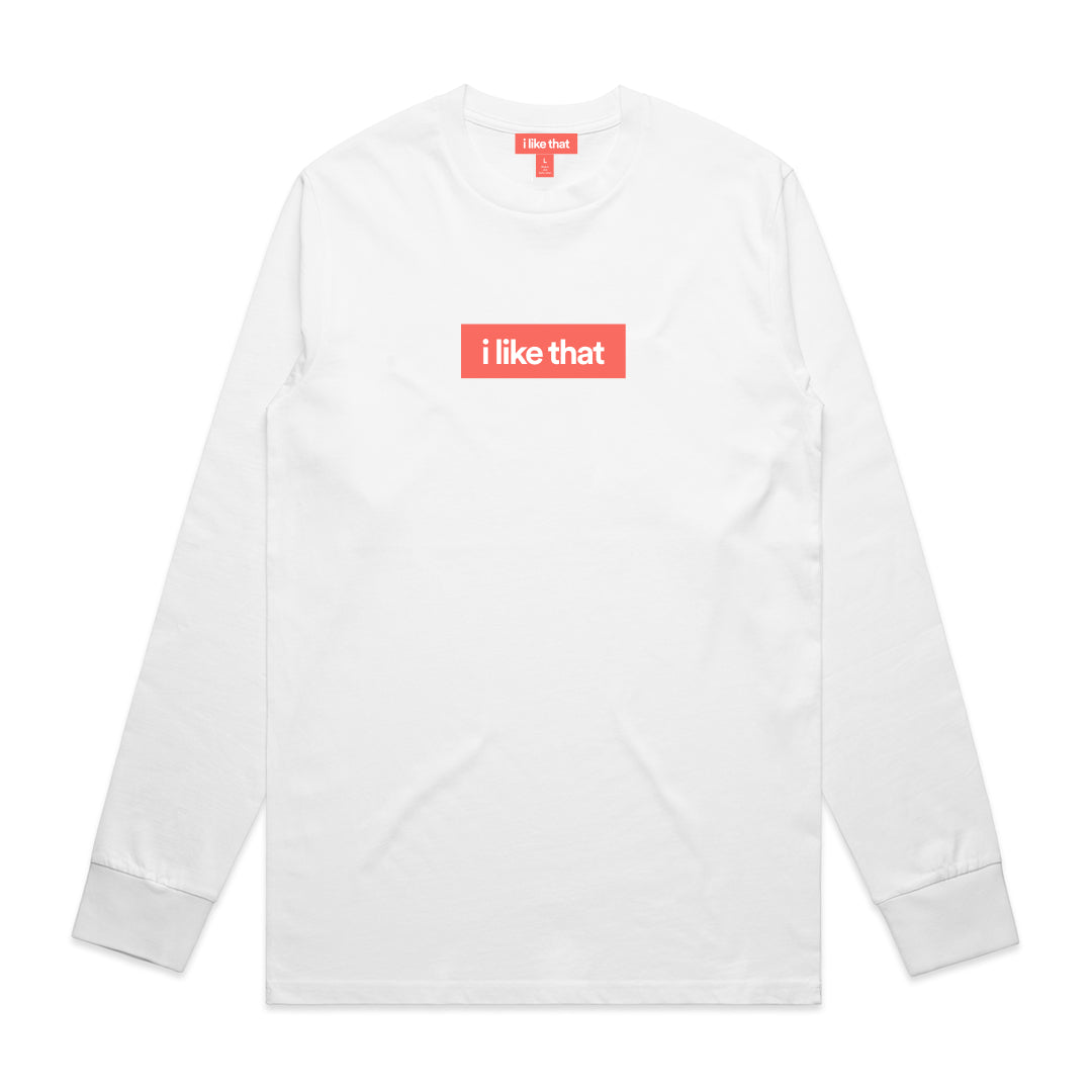 i Like That Signature Logo Long Sleeve in White