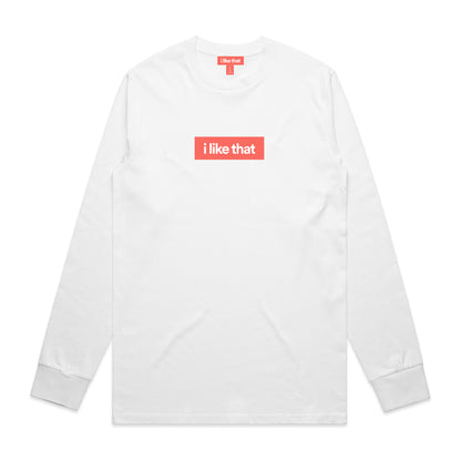 i Like That Signature Logo Long Sleeve in White
