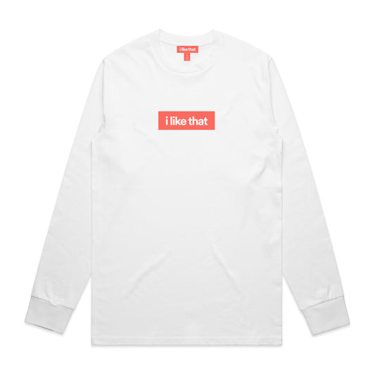 i Like That Signature Logo Long Sleeve in White