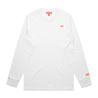 i like that Signature Logo Long Sleeve in White