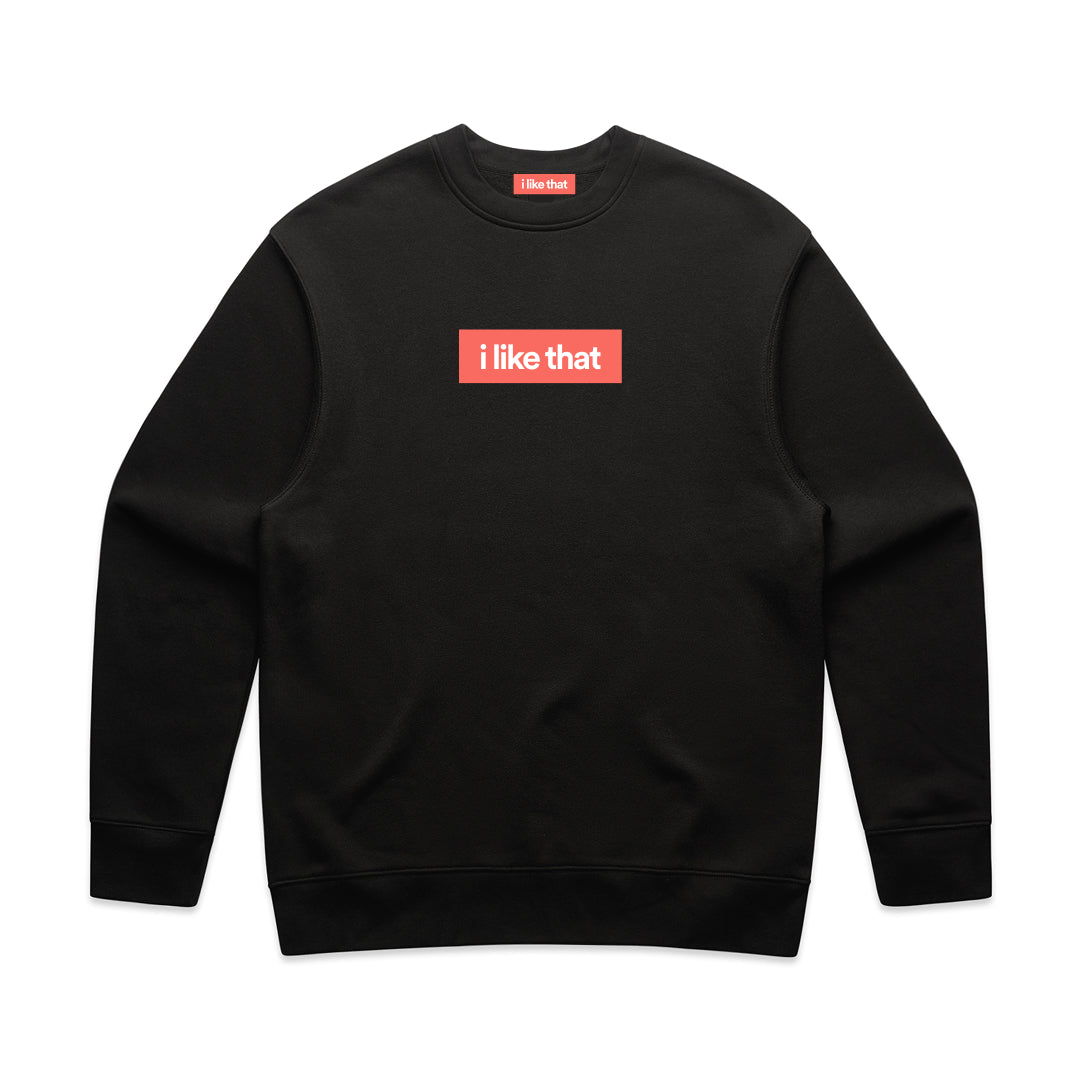 i like that Relax Crew Black | Premium Startup Streetwear