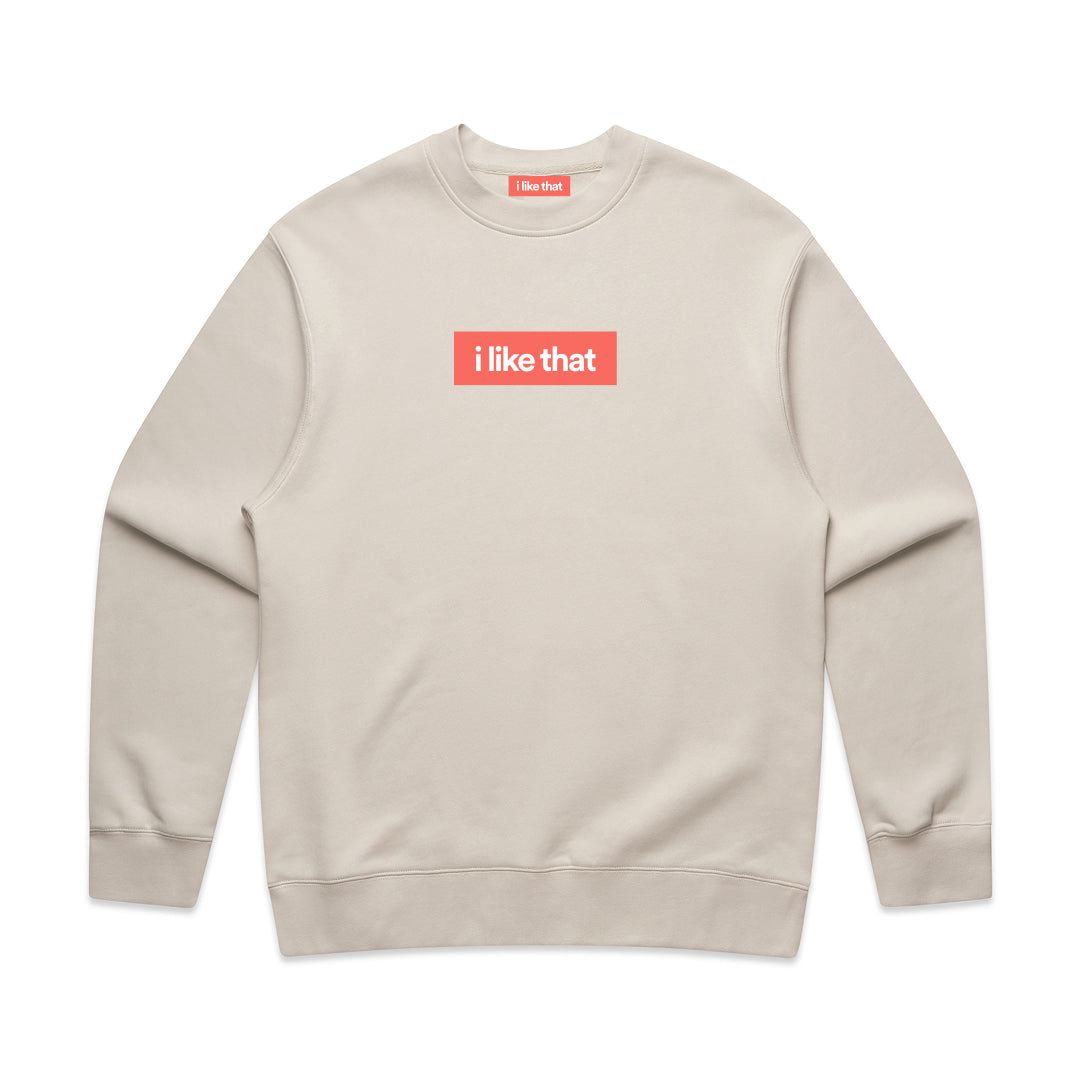 i Like That Relax Crew Bone | Premium Startup Streetwear