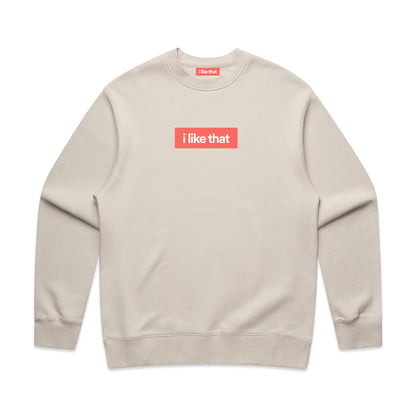 i Like That Relax Crew Bone | Premium Startup Streetwear