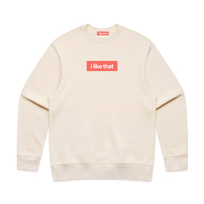 i Like That Relax Crew Ecru | Premium Startup Streetwear
