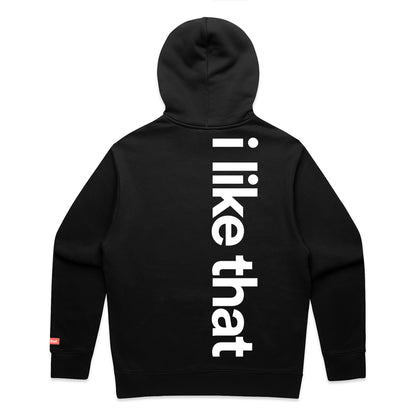 i like that Supply Hoodie Black | Signature Logo Streetwear