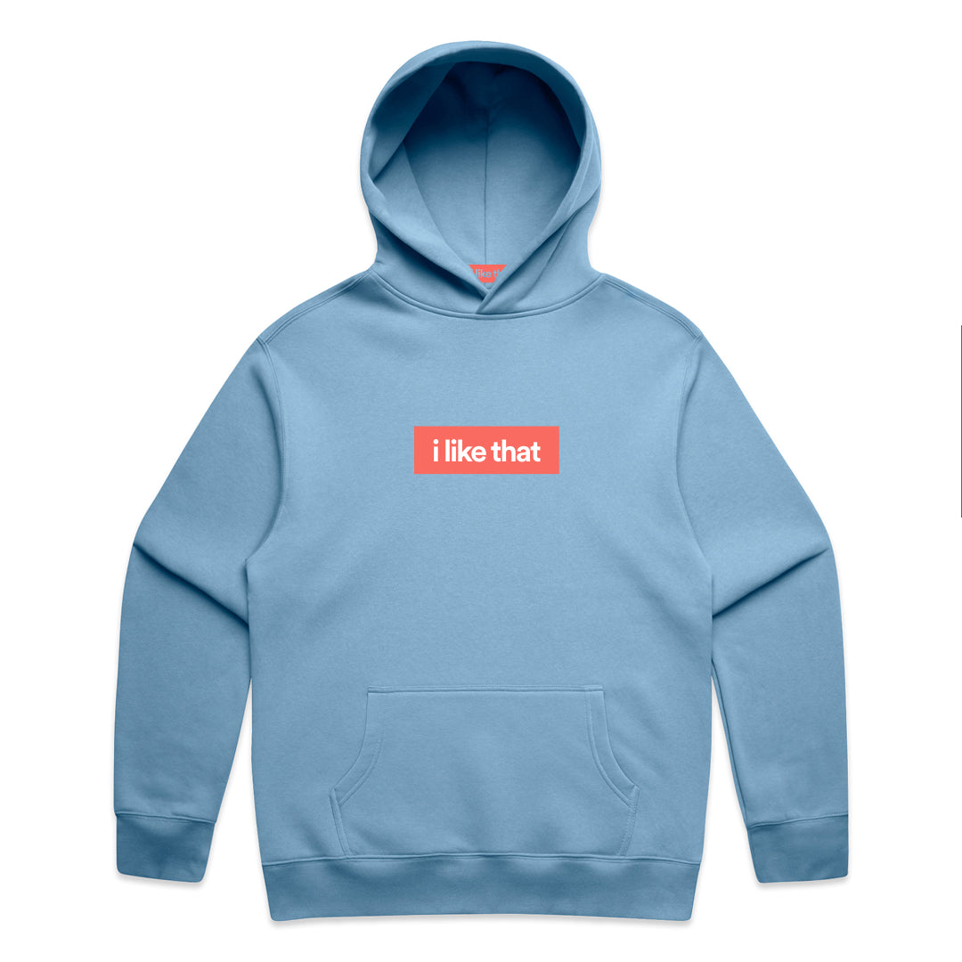 i Like That Supply Hoodie Blue | Signature Logo Streetwear