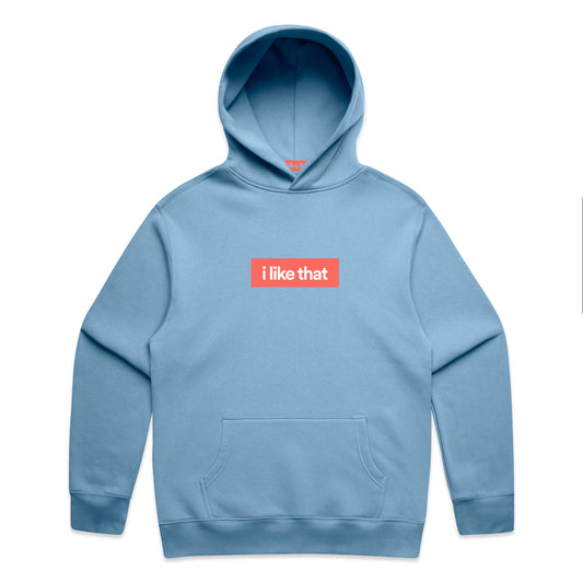 i Like That Supply Hoodie Blue | Signature Logo Streetwear