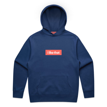 i like that Supply Hoodie Cobalt | Signature Logo Streetwear