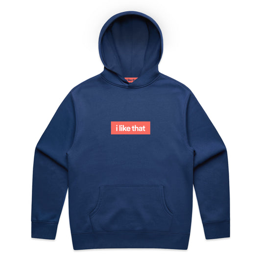 i Like That Supply Hoodie Cobalt | Signature Logo Streetwear