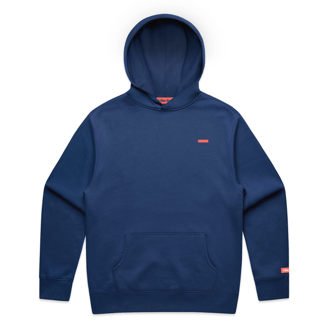 i like that Supply Hoodie Cobalt | Signature Logo Streetwear