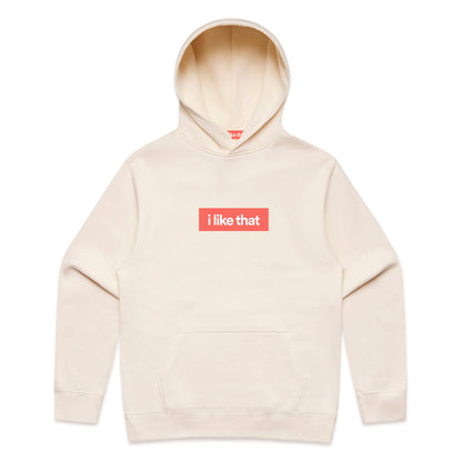 i Like That Supply Hoodie Ecru | Signature Logo Streetwear