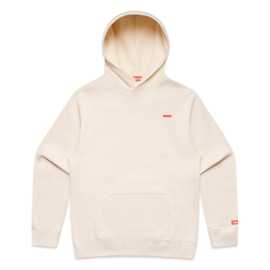 i like that Supply Hoodie Ecru | Signature Logo Streetwear