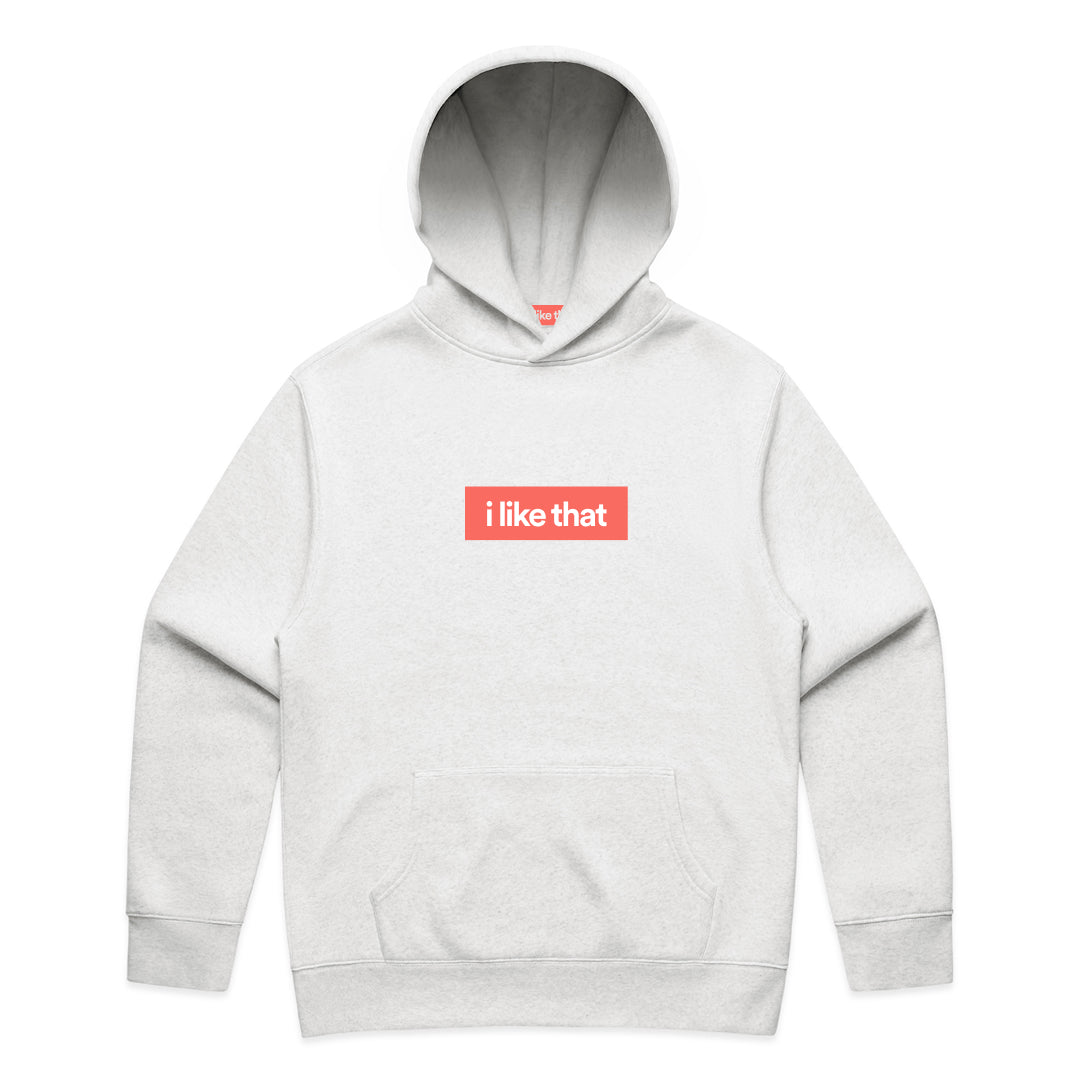 i Like That Supply Hoodie White | Signature Logo Streetwear