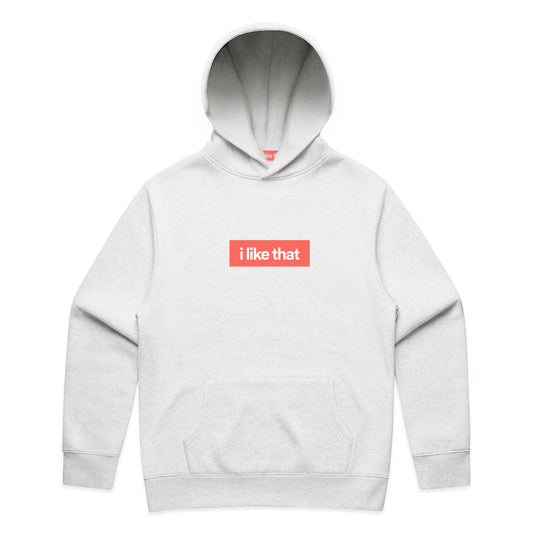 i Like That Supply Hoodie White | Signature Logo Streetwear
