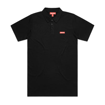 i like that Short Sleeve Polo in Black