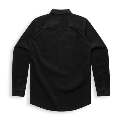 i Like That Corduroy Button-Up Shirt in Black
