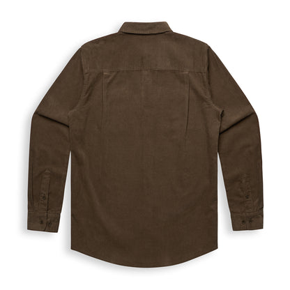 i like that Corduroy Button-Up Shirt Walnut