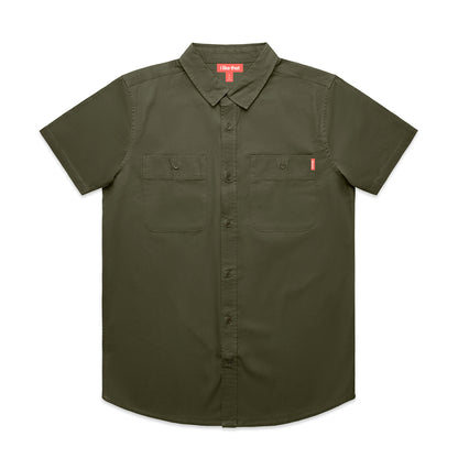 i like that Short Sleeve Button-Up in Army