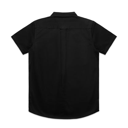 i Like That Short Sleeve Button-Up in Black