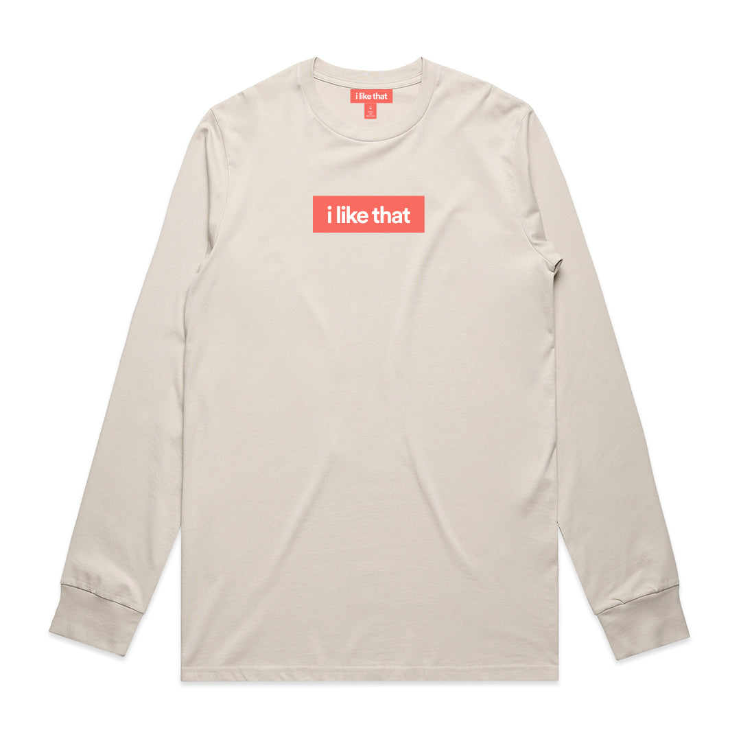 i Like That Signature Logo Long Sleeve in Bone
