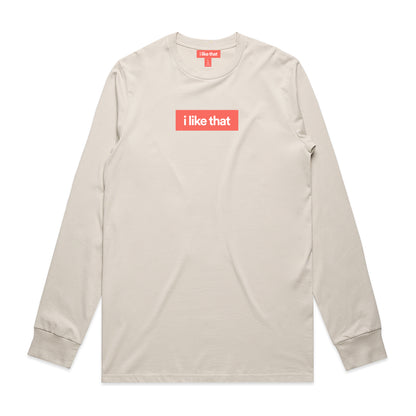 i Like That Signature Logo Long Sleeve in Bone