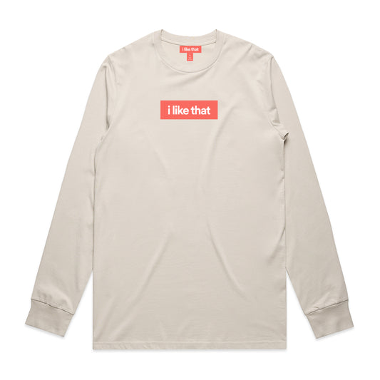 i Like That Signature Logo Long Sleeve in Bone