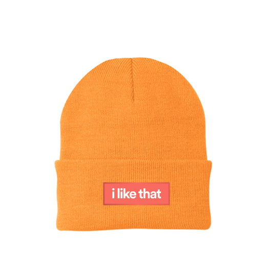 i Like That Cuff Knit Beanie Gold – Signature Builder Fit